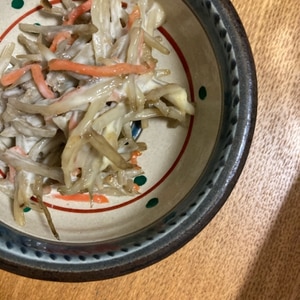 冷凍ごぼうにんじんミックスで簡単！ごぼうサラダ